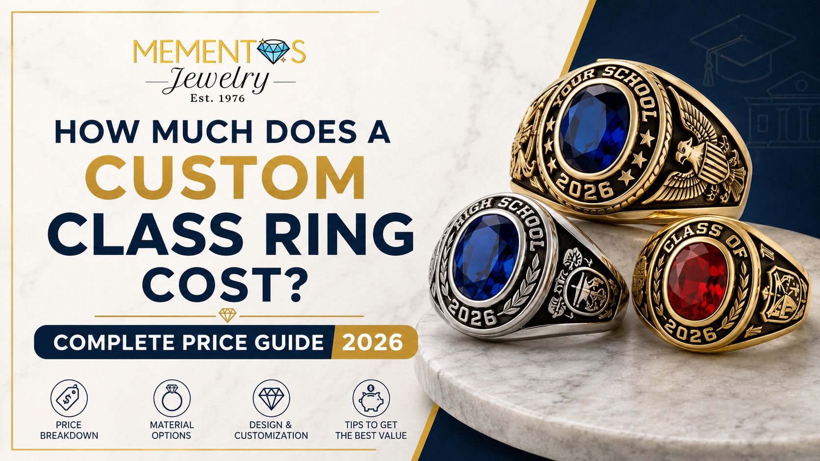 How Much Does a Custom Class Ring Cost? Price Guide 2026